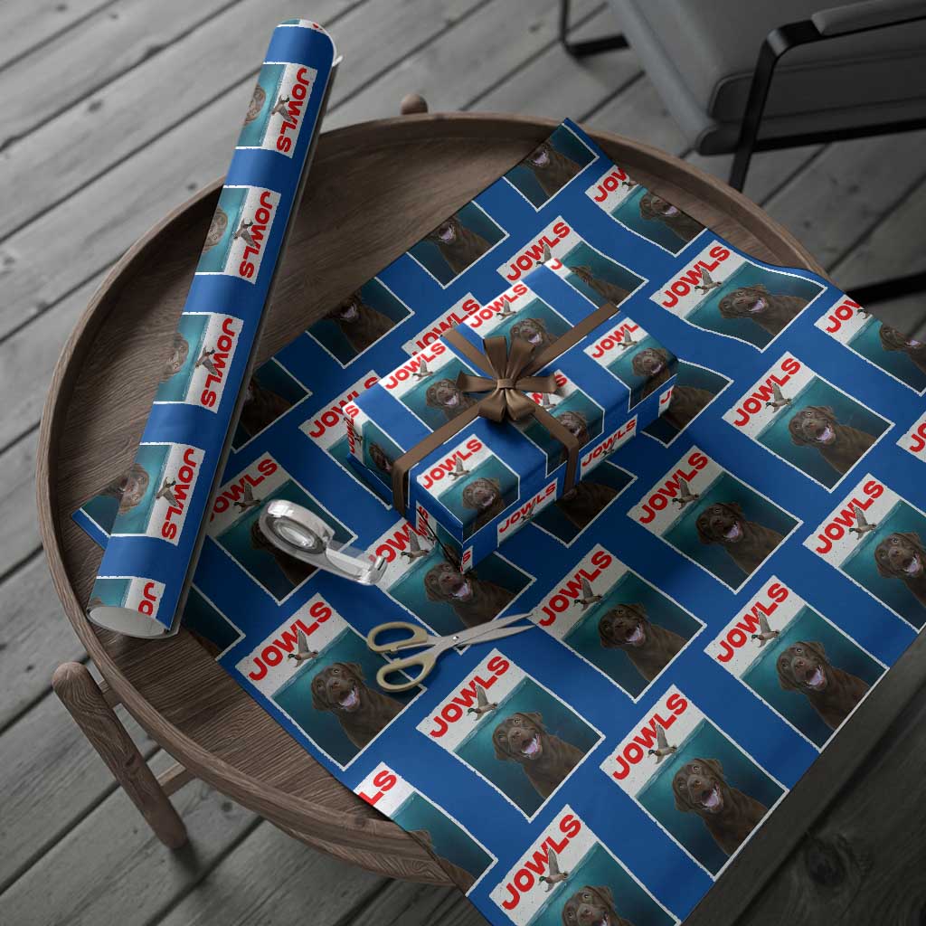 Chocolate Labrador Retriever Wrapping Paper Roll Funny Jowls Horror Dog Poster TS12 Blue Print Your Wear