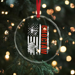 Choctaw Tribe Native American Day Indigenous Peoples Day Crystal Glass Ornament - Print Your Wear