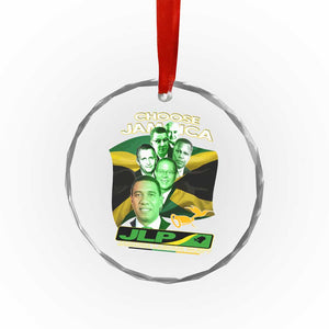 Choose Jamaica JLP Supporter Crystal Glass Ornament Patriotic Leaders Jamaica Jamaica Labor Party Politics TS02 Print Your Wear