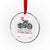 Christian Biker Crystal Glass Ornament Lord Said Go Out Into Highways Faith Motorcycle TS02 Transparent Glass 3'' Circle Print Your Wear