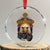 Christian Biker I Ride With Jesus Crystal Glass Ornament Religious Faith Motorcycle Rider Eagle TS11 Transparent Glass 3'' Circle Print Your Wear