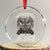 Christian Biker I Ride With Jesus Crystal Glass Ornament Religious Faith Motorcycle Rider Skull TS11 Transparent Glass 3'' Circle Print Your Wear