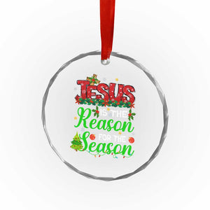 Christian Crystal Glass Ornament Jesus Is The Reason For The Season TS09 Print Your Wear