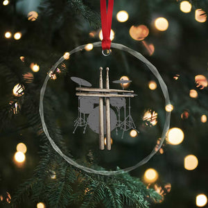 Christian Drummer Crystal Glass Ornament Drum Sticks Cross Percussionist Jesus Church TS10 Print Your Wear