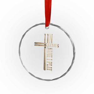 Christian Drummer Crystal Glass Ornament In Jesus Name I Play Drumstick Cross Drums Percussionist TS10 Print Your Wear