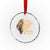 Christian Faith Crystal Glass Ornament Philippians 4:13 Religious Lion Strengthens TS02 Transparent Glass 3'' Circle Print Your Wear