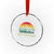 Christian Faith Crystal Glass Ornament Waymaker Promise Keeper Miracle Worker Retro Vintage TS02 Transparent Glass 3'' Circle Print Your Wear