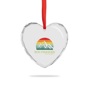 Christian Faith Heart Crystal Glass Ornament Waymaker Promise Keeper Miracle Worker Retro Vintage TS02 Print Your Wear