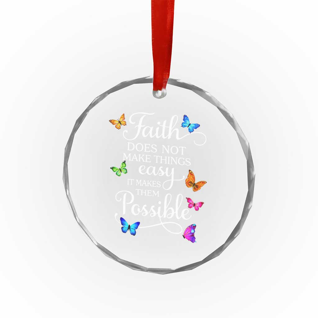 Christian Jesus Crystal Glass Ornament Butterfly Art Bible Verse Printed Faith Blessed Inspirational Girl TS10 Print Your Wear