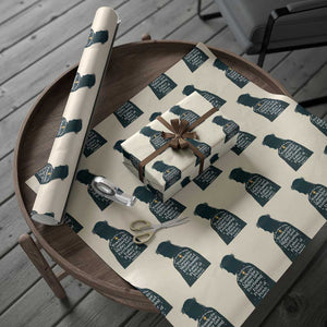 Christian Jesus Wrapping Paper Roll Cross Bible Verse Inspirational Isalah 9:6 TS14 Beige Print Your Wear