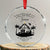 Christian Xmas Crystal Glass Ornament And She Shall Bring Forth A Son And Thou Shalt Call His Name Jesus TS11 Transparent Glass 3'' Circle Print Your Wear