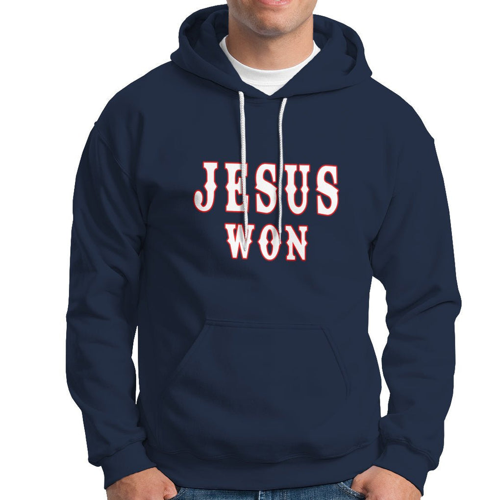 Christianity Religion Jesus Won Texas Hoodie TS02 Navy Printyourwear
