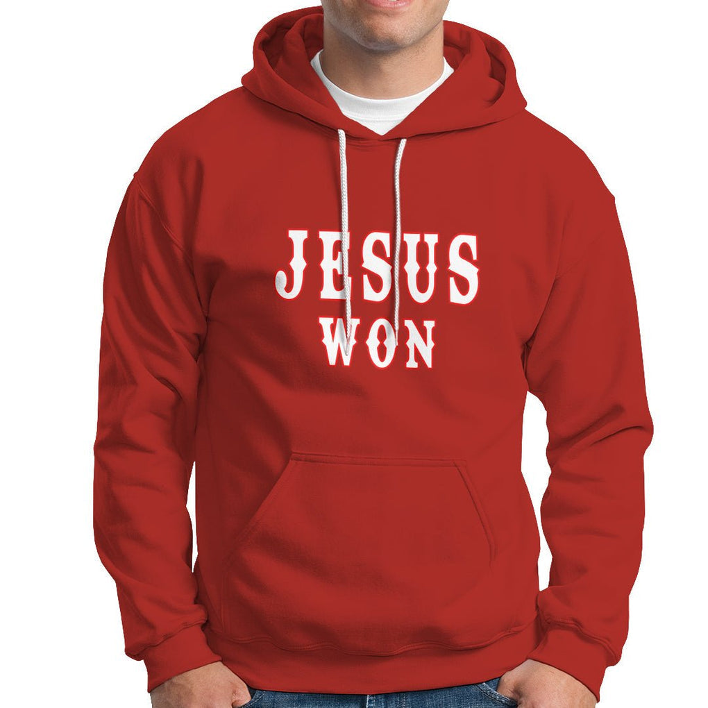 Christianity Religion Jesus Won Texas Hoodie TS02 Red Printyourwear