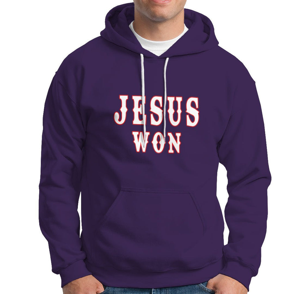 Christianity Religion Jesus Won Texas Hoodie TS02 Purple Printyourwear