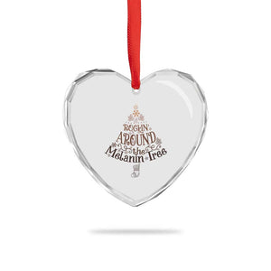 Christmas African American Heart Crystal Glass Ornament Rockin' Around The Melanin Tree Xmas TS11 Print Your Wear