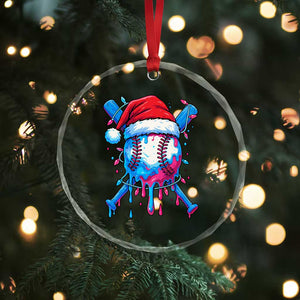 Christmas Baseball Ice Cream Drip Crystal Glass Ornament Santa Sports Xmas Light Boys Sprinkles Baseball Bat TS10 Print Your Wear