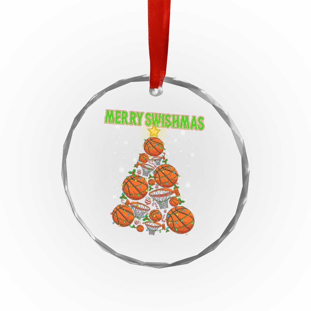Christmas Basketball Merry Swishmas Crystal Glass Ornament Basketball Xmas Tree TS11 Print Your Wear