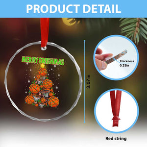 Christmas Basketball Merry Swishmas Crystal Glass Ornament Basketball Xmas Tree TS11 Print Your Wear