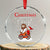 Christmas Begins With Christ Crystal Glass Ornament Jesus Santa Riding Bicycle TS09 Transparent Glass 3'' Circle Print Your Wear
