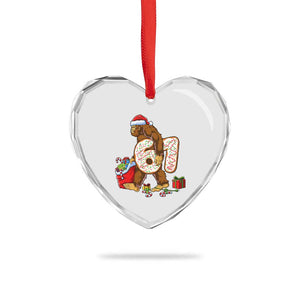 Christmas Bigfoot 67 Meme Heart Crystal Glass Ornament Funny Six Seven Gen Alpha Slang Sasquatch TS10 Print Your Wear