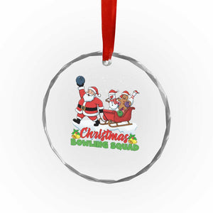 Christmas Bowling Squad Crystal Glass Ornament Funny Holiday Bowler TS12 Print Your Wear