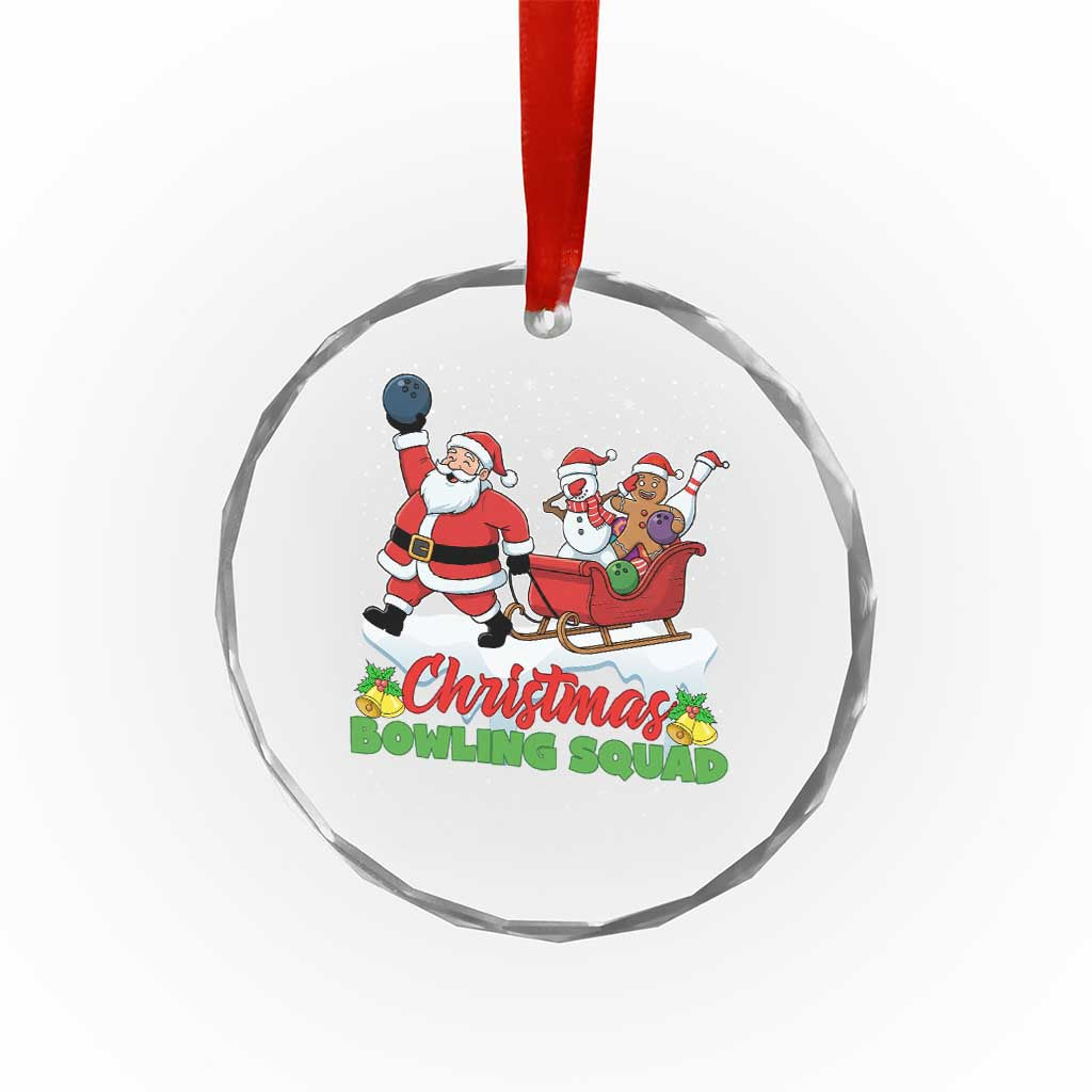 Christmas Bowling Squad Crystal Glass Ornament Funny Holiday Bowler TS12 Print Your Wear