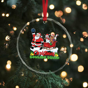 Christmas Bowling Squad Crystal Glass Ornament Funny Holiday Bowler TS12 Print Your Wear