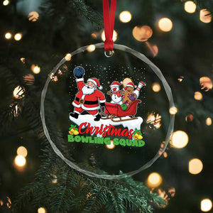Christmas Bowling Squad Crystal Glass Ornament Funny Holiday Bowler TS12 Print Your Wear