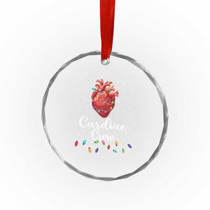 Christmas Cardiac Nurse Crystal Glass Ornament Cardiac Crew Anatomical Anatomy Xmas Heart With Lights TS10 Print Your Wear