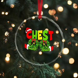 Christmas Couples Crystal Glass Ornament Chestnuts Xmas Matching Family Funny Chest Skeleton TS02 Print Your Wear