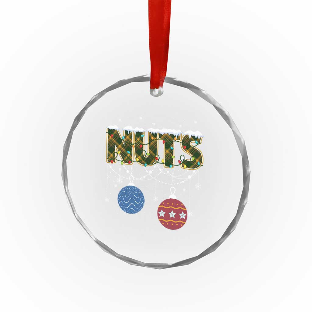 Christmas Couples Crystal Glass Ornament Chestnuts Xmas Matching Family Funny Nuts TS02 Print Your Wear