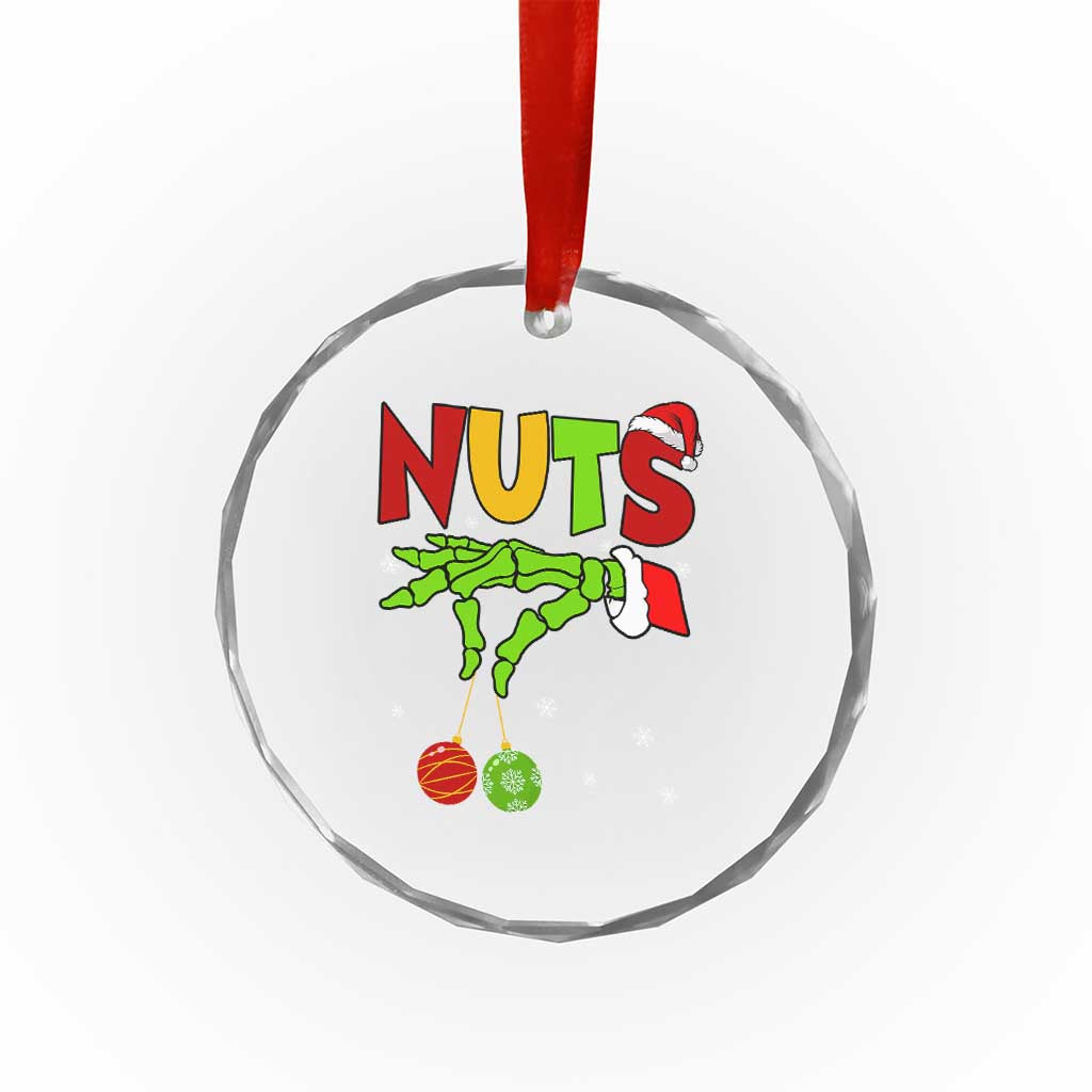 Christmas Couples Crystal Glass Ornament Chestnuts Xmas Matching Family Funny Nuts Skeleton TS02 Print Your Wear