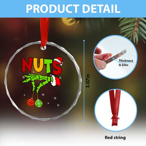 Christmas Couples Crystal Glass Ornament Chestnuts Xmas Matching Family Funny Nuts Skeleton TS02 Print Your Wear
