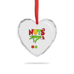 Christmas Couples Heart Crystal Glass Ornament Chestnuts Xmas Matching Family Funny Nuts Skeleton TS02 Print Your Wear
