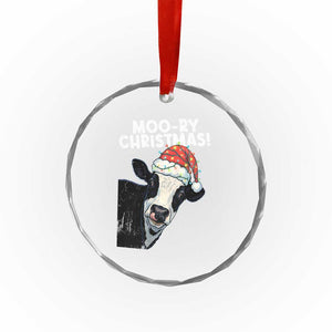 Christmas Cow Crystal Glass Ornament Funny Moo Ry Christmas Farmer Gift TS10 Print Your Wear
