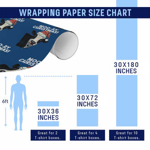Christmas Cow Wrapping Paper Roll Funny Moo Ry Christmas Farmer Gift TS10 Print Your Wear