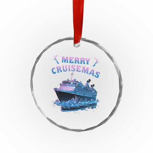 Christmas Cruise Crystal Glass Ornament Merry Cruisemas Xmas Family Trip Reunion TS02 Print Your Wear