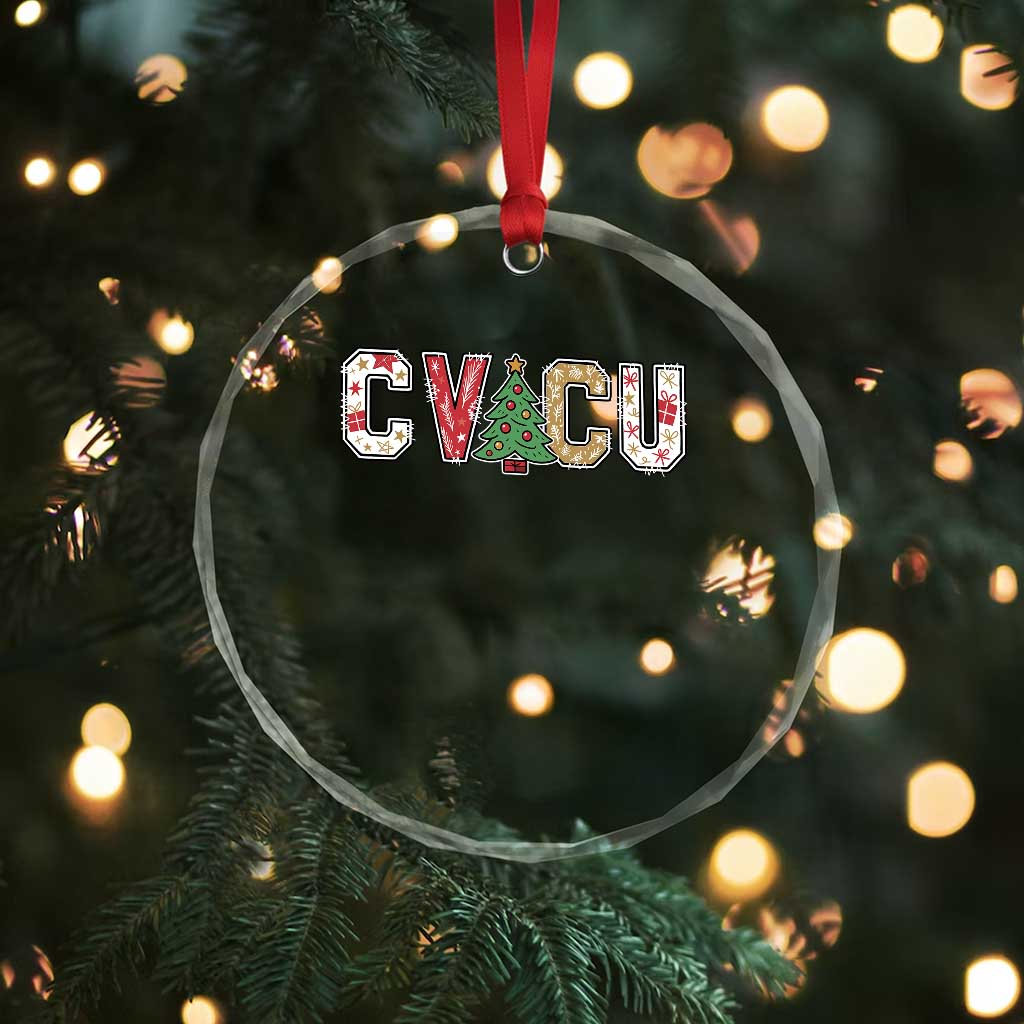Christmas CVICU Nurse Crystal Glass Ornament Cardiovascular Intensive Care Unit Cardiac Nurse TS10 Print Your Wear