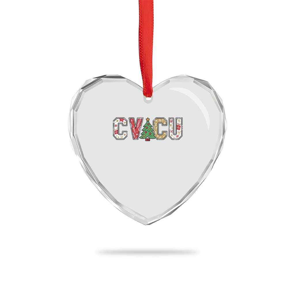 Christmas CVICU Nurse Heart Crystal Glass Ornament Cardiovascular Intensive Care Unit Cardiac Nurse TS10 Print Your Wear