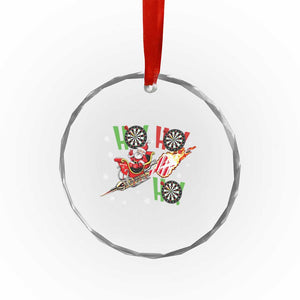 Christmas Dart Game Crystal Glass Ornament Funny Ho Ho Ho Dart Player Holiday Gift TS12 Print Your Wear