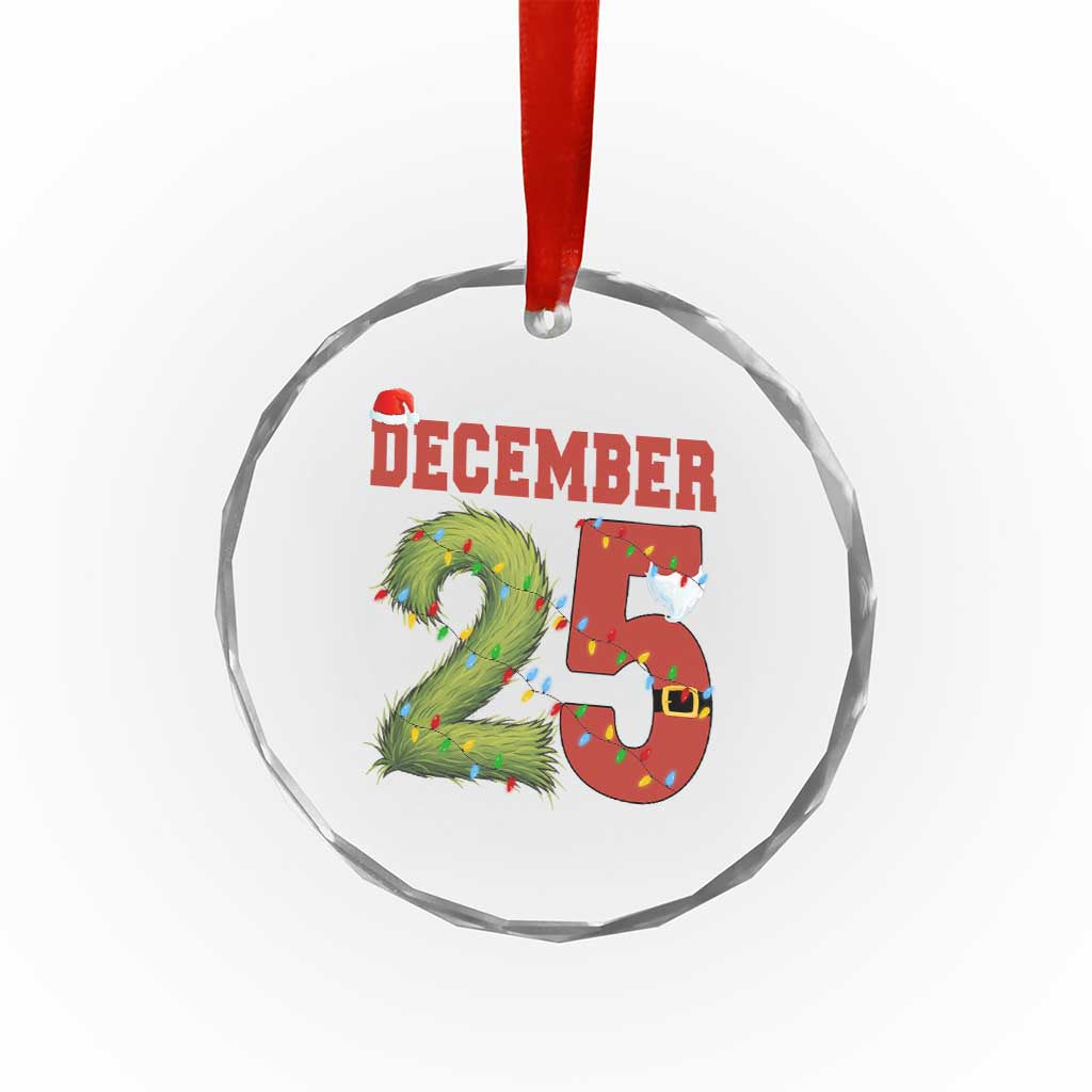 Christmas December 25 Crystal Glass Ornament Family Holiday Xmas TS14 Print Your Wear