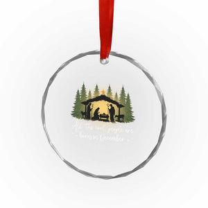 Christmas December Birthday Crystal Glass Ornament All The Cool People Are Born In December Christian Xmas TS11 Print Your Wear