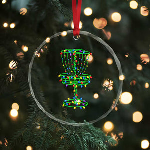 Christmas Disc Golf Basket Crystal Glass Ornament Frisbee Golfer Xmas Gift TS10 Print Your Wear