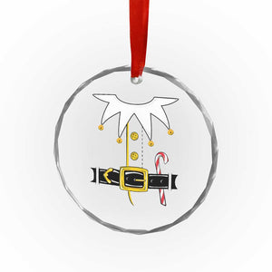 Christmas Elf Costume Crystal Glass Ornament Holiday Costume Funny Christmas Gift TS10 Print Your Wear