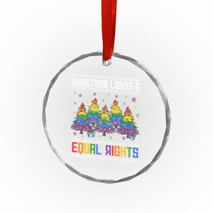Christmas Equality Lights Ugly Sweater Crystal Glass Ornament Xmas Activism Gift TS12 Print Your Wear