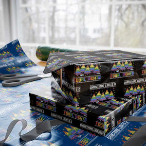 Christmas Equality Lights Ugly Sweater Wrapping Paper Roll Xmas Activism Gift TS12 Black Print Your Wear