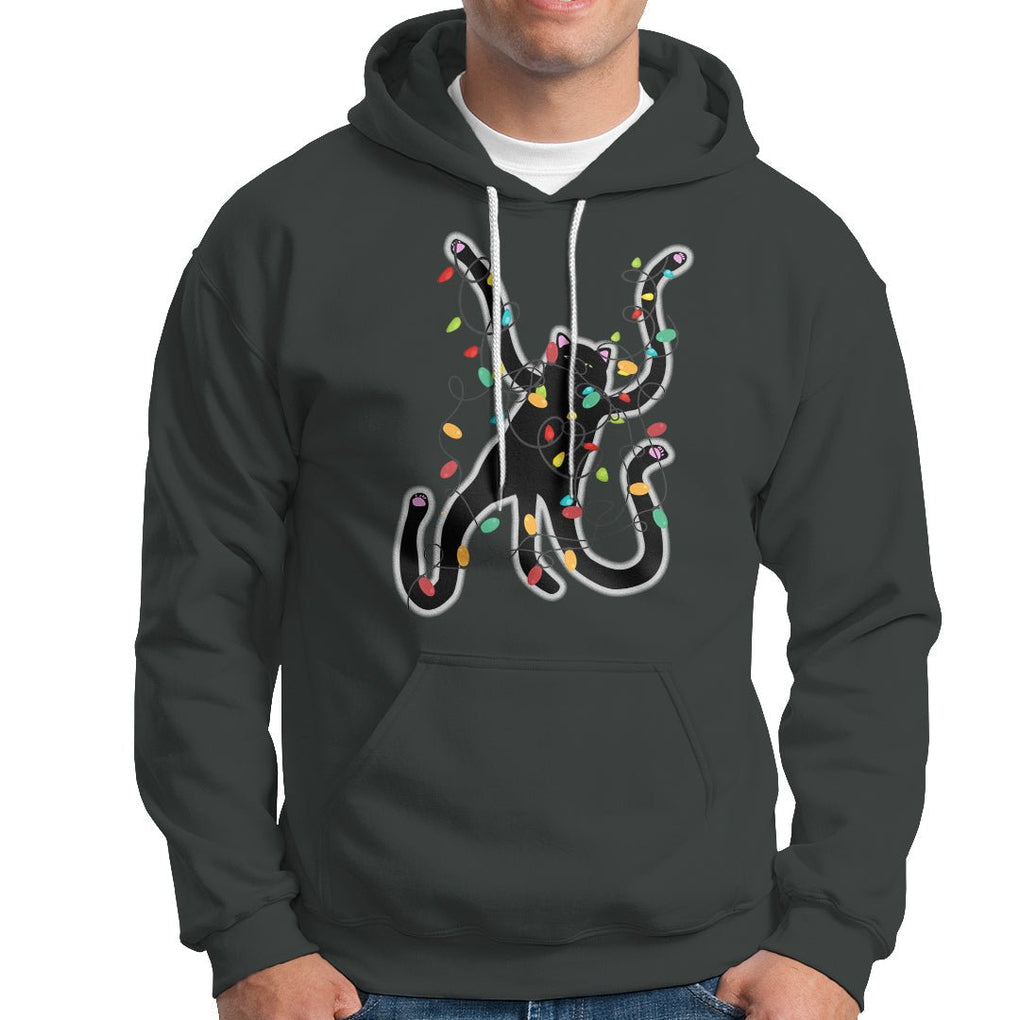 Christmas Funny Pussy-Cat Black Cat Lover Hoodie TS09 Printyourwear