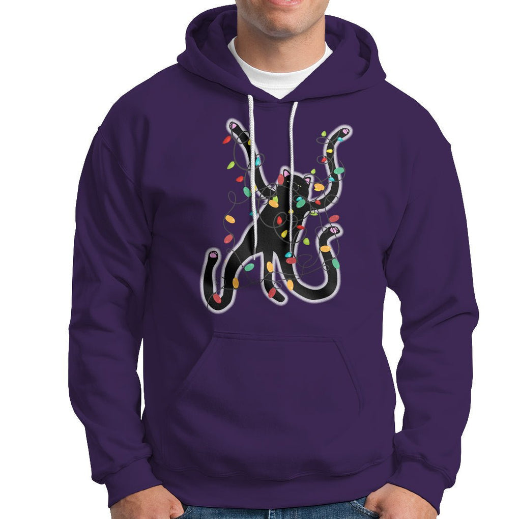 Christmas Funny Pussy-Cat Black Cat Lover Hoodie TS09 Printyourwear