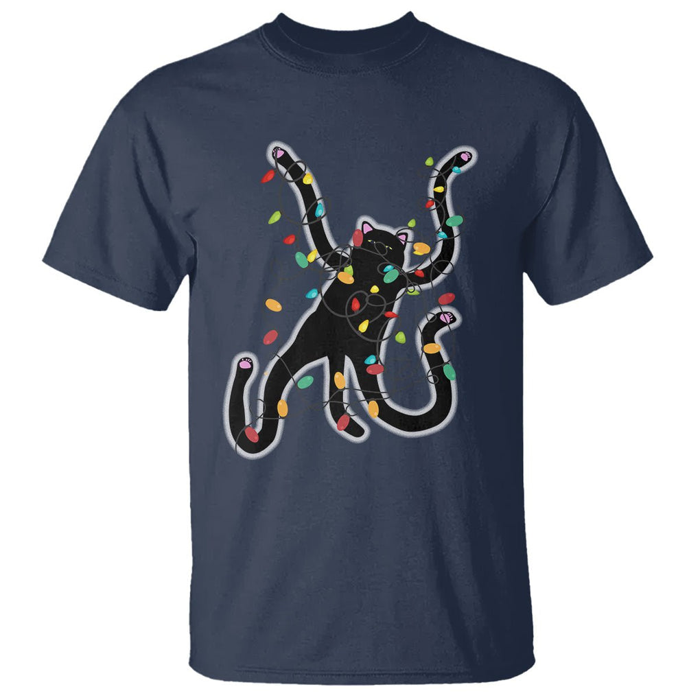 Christmas Funny Pussy-Cat Black Cat Lover T Shirt TS09 Printyourwear