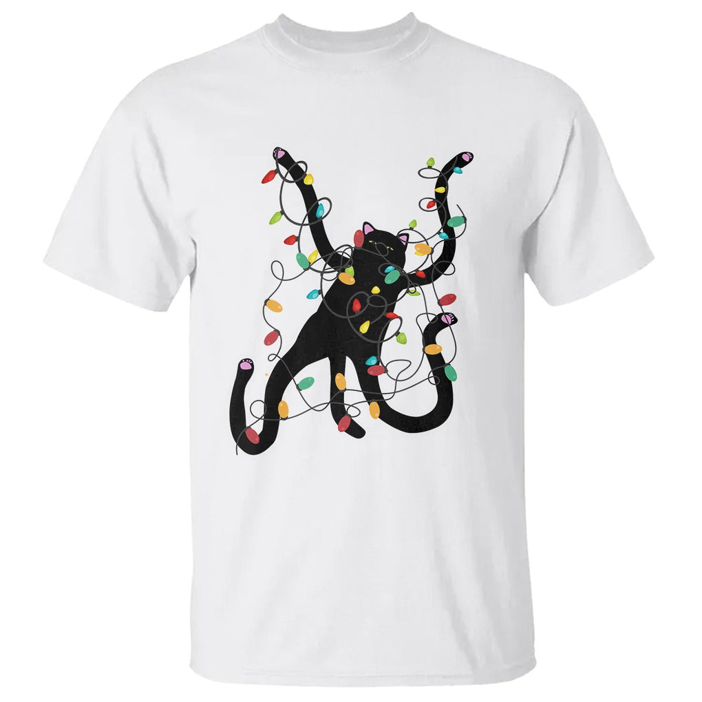 Christmas Funny Pussy-Cat Black Cat Lover T Shirt TS09 Printyourwear